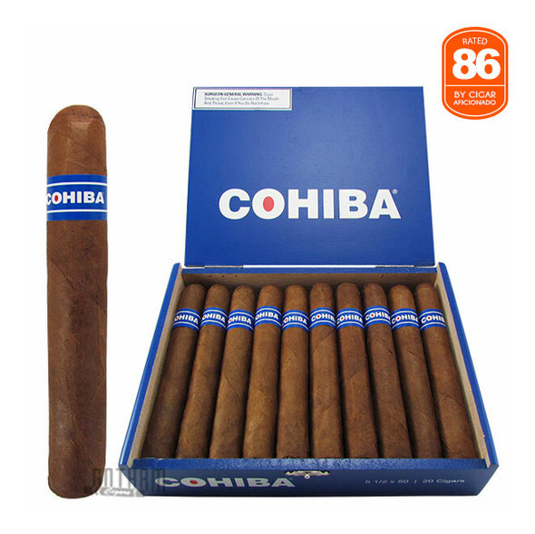 Cohiba Blue Robusto open box and stick