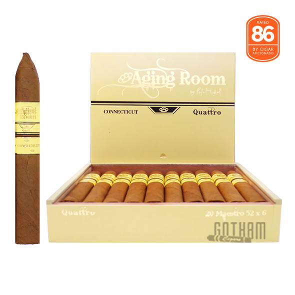 Aging Room Quattro Connecticut Maestro Belicoso Box and stick
