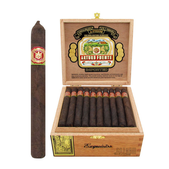 Arturo Fuente Exquisito Maduro Open Box and Stick