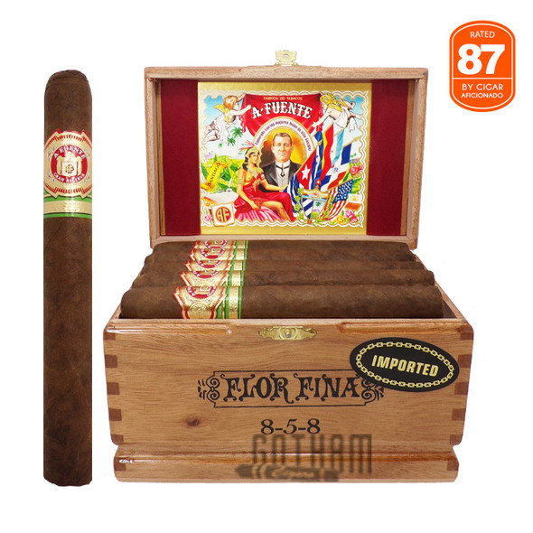 Arturo Fuente Flor Fina 858 open box and stick