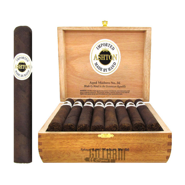 Ashton Aged Maduro No. 56 open box and stick