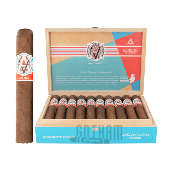 Avo Syncro Caribe Robusto open box and stick