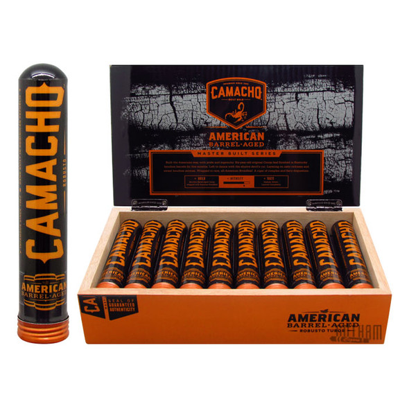 Camacho American Barrel-Aged Robusto Tubos Open Box