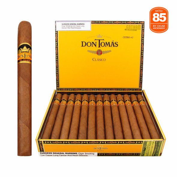 Don Tomas Clasico Cetro No. 2 open box and stick