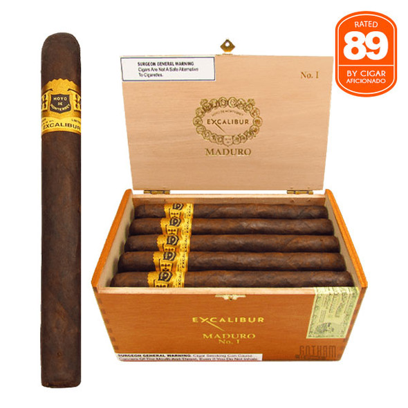 Hoyo de Monterrey Excalibur No. I Maduro open box and stick