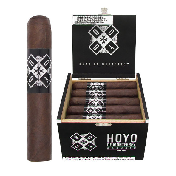 Hoyo de Monterrey Black Box Robusto Open Box and Stick