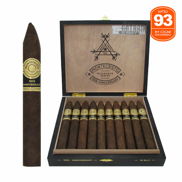 Montecristo 1935 Anniversary Nicaragua No.2 Open Box and Stick