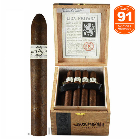 Liga Privada No. 9 Belicoso open Box and stick