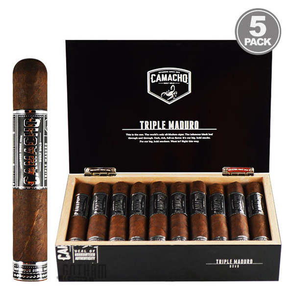 Camacho Triple Maduro Gordo open box and stick