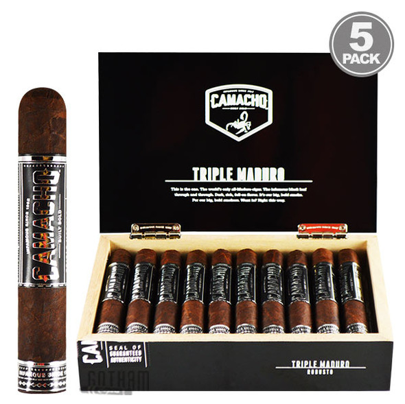 Camacho Triple Maduro Robusto Box and Stick