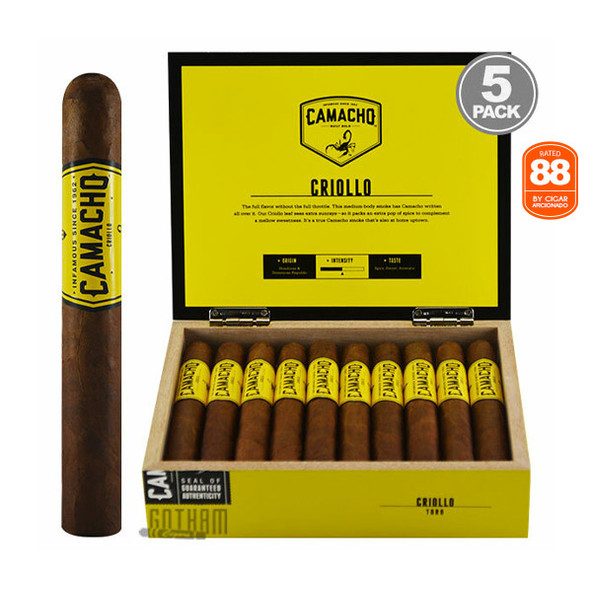 Camacho Criollo Toro open box and stick