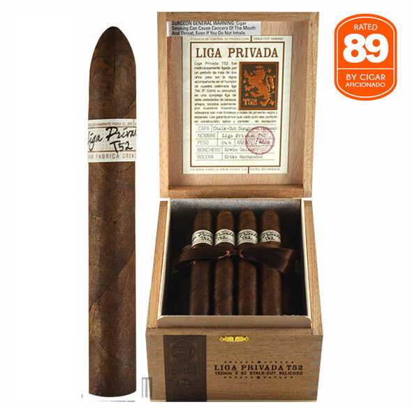 Liga Privada T52 Belicoso open Box and stick