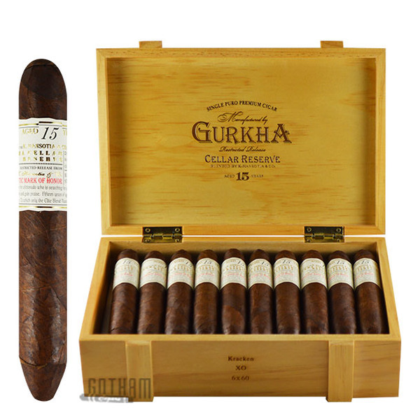 Gurkha Cellar Reserve Kraken open box and stick