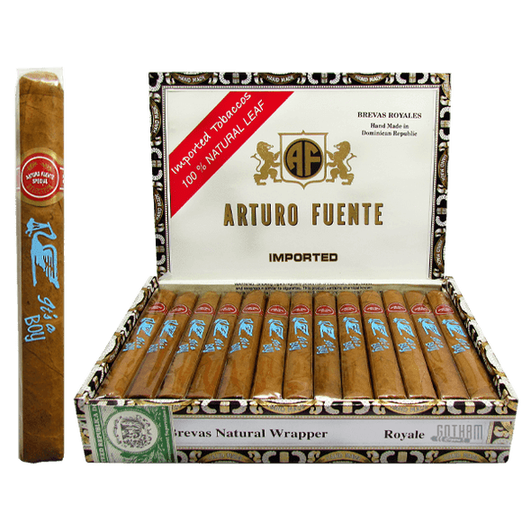 Arturo Fuente Brevas It's A Boy Box Open Box and Stick