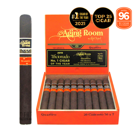 Aging Room Quattro Nicaraguan Concerto Open box and stick