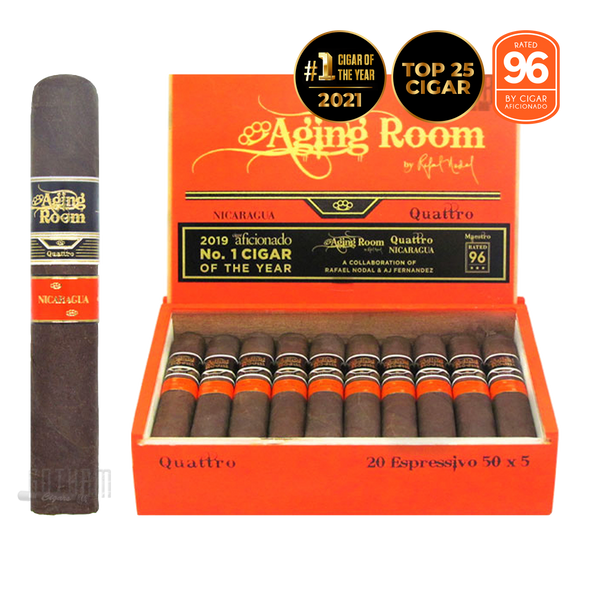 Aging Room Quattro Nicaraguan Espressivo open box and stick