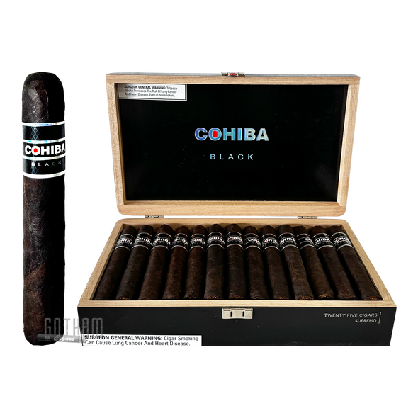  Cohiba Black Supremo Open box and Stick