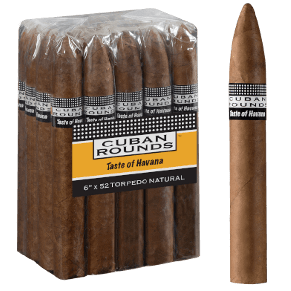Cuban Rounds Natural Torpedo Pack with stick