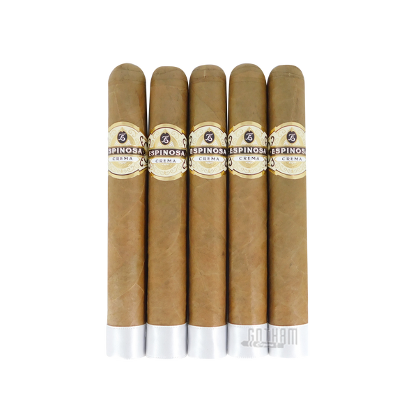 Espinosa Crema No. 5 Toro 5 Sticks Lined Up