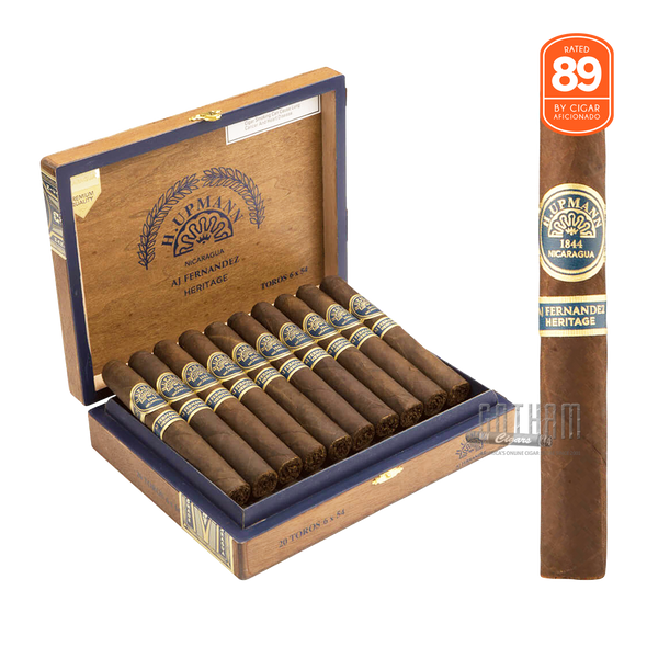 H Upmann Nicaragua By AJ Fernandez Heritage Toro Open Box and Stick