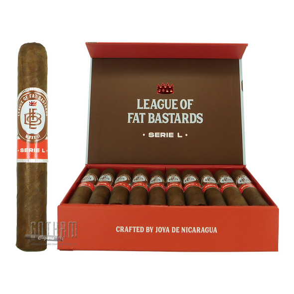 League Of Fat Bastards Serie L Robusto Open Box and Stick