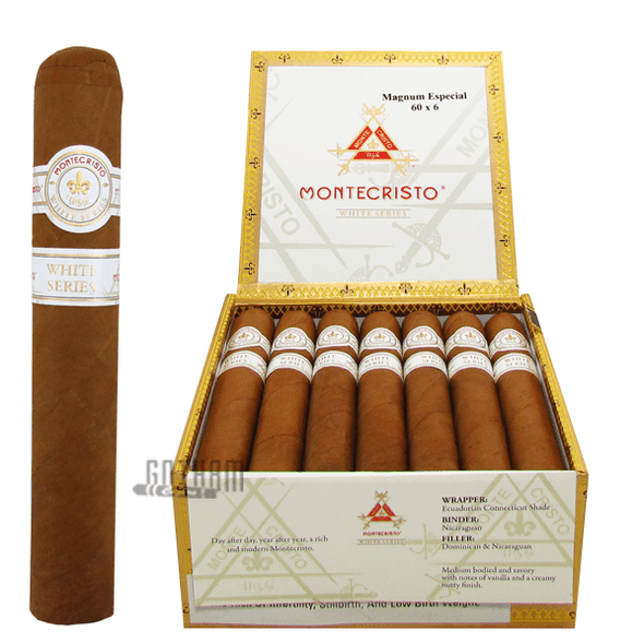 Montecristo White Magnum Especial Open Box and Stick