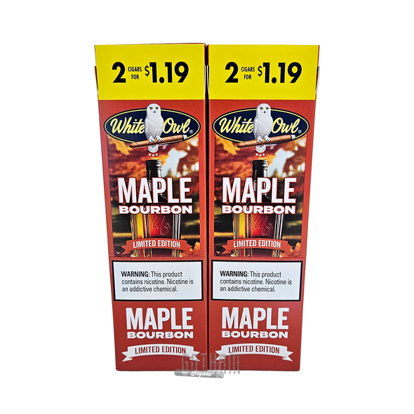 White Owl Cigarillos Maple Bourbon Box Front